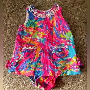 Lilly Pulitzer baby girl shift dress size 6-12 months